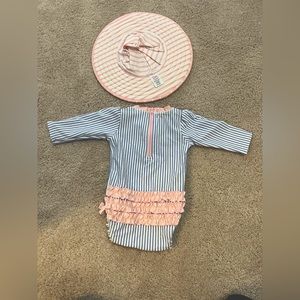 Ruffle Butts baby girl swim (0-3 months)